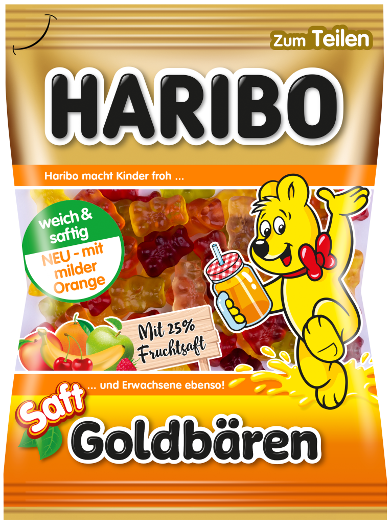 HARIBO JELEURI SAFT GOLDBAREN 175G