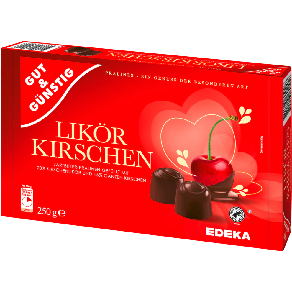 PRALINE CIOCOLATA CU LICHIOR CIRESE 250G GUT