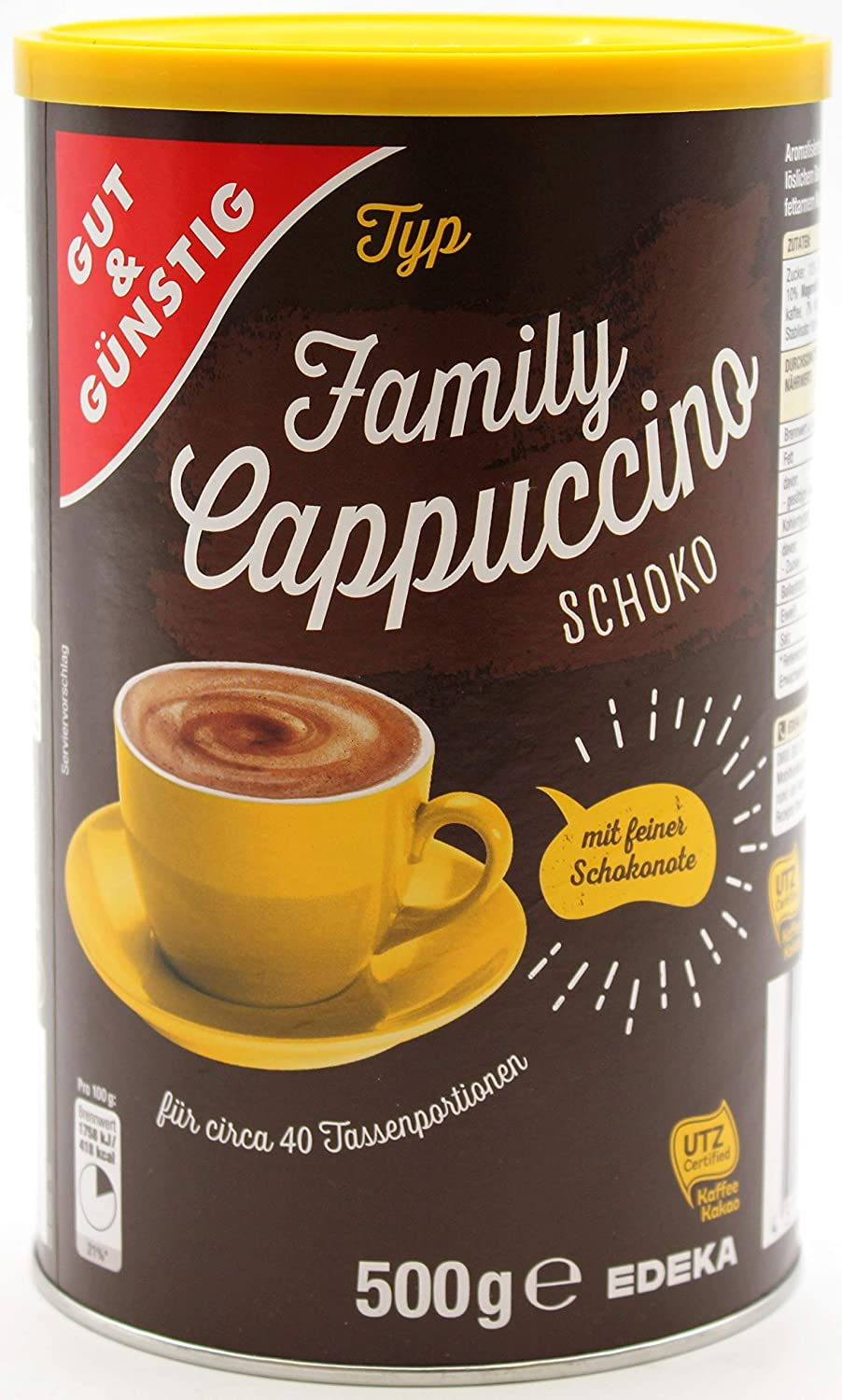 CAPPUCCINO FAMILY CIOCOLATA 500G GUT