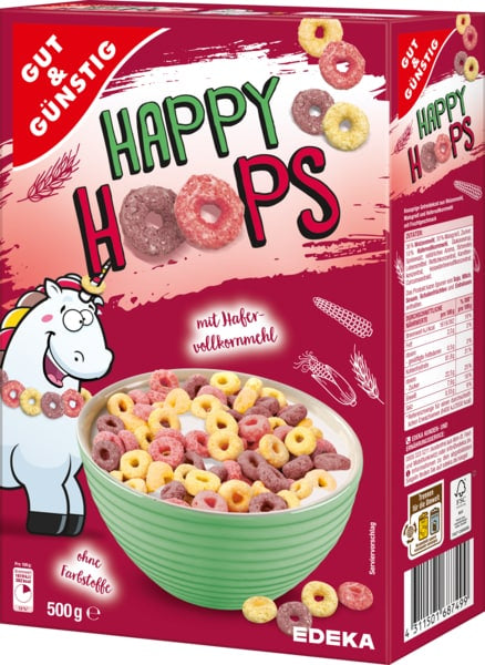 CEREALE HAPPY HOOPS 500G GUT