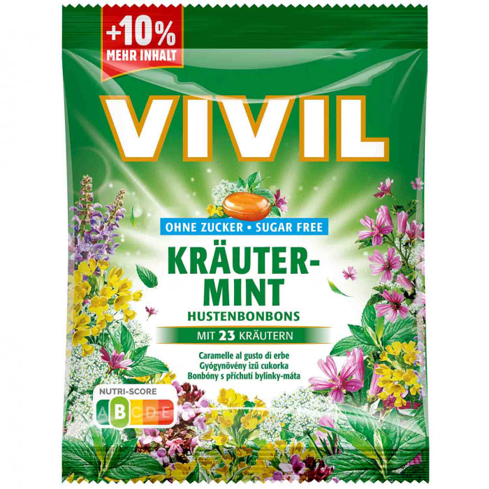 VIVIL BOMBOANE FARA ZAHAR PLANTE SI MENTA 80G