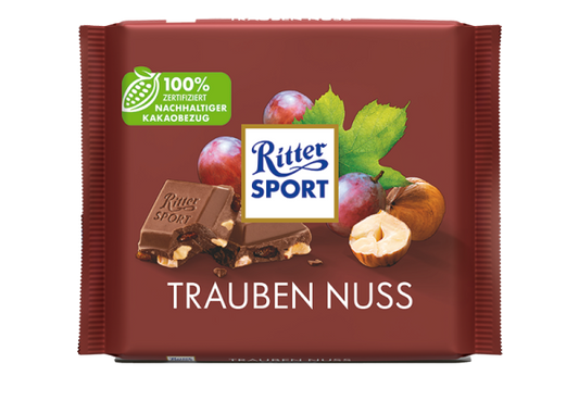 RITTER SPORT CIOCOLATA CU STAFIDE 100G