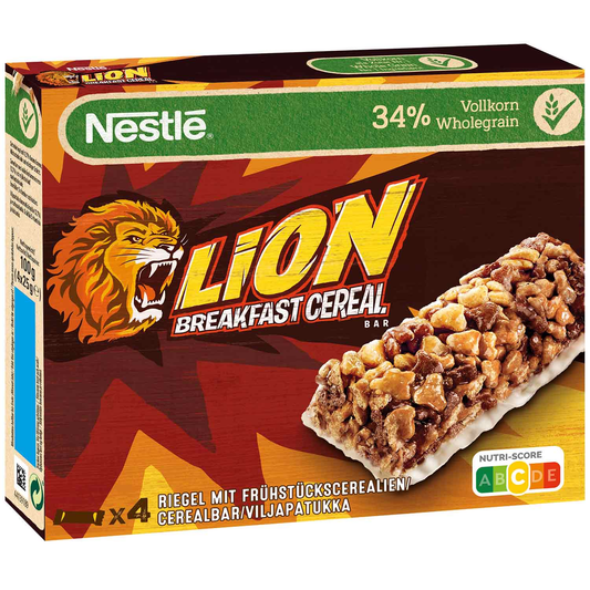 NESTLE BATOANE CEREALE LION 4 X 25G