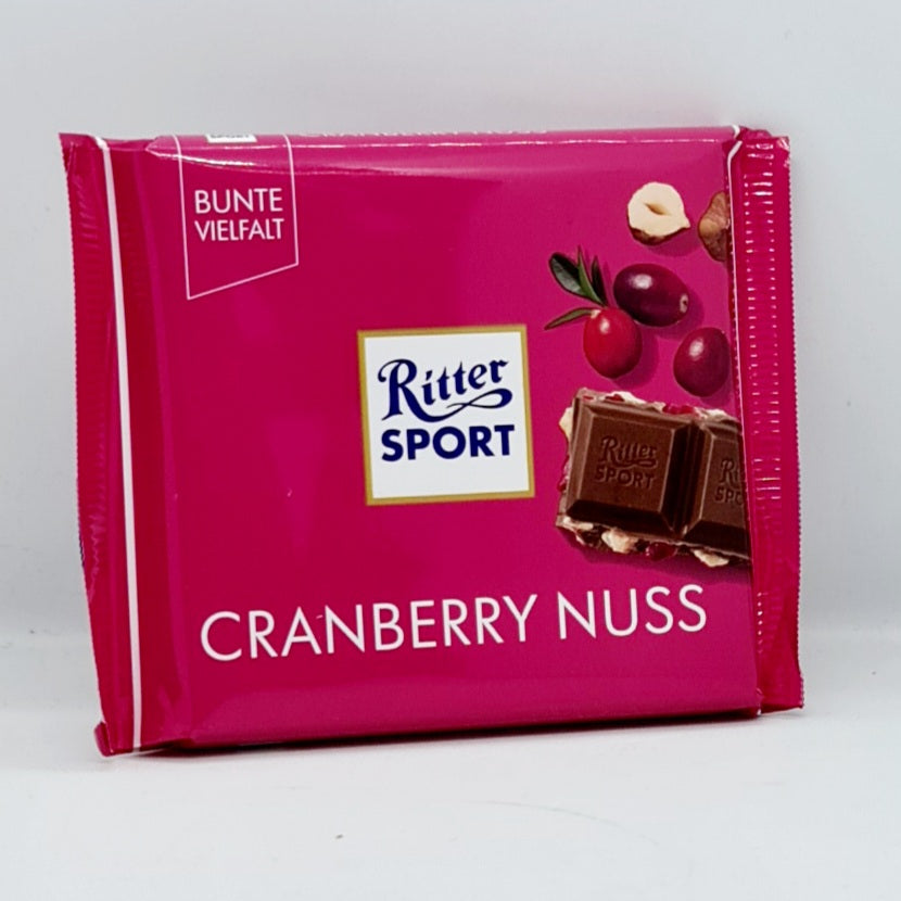 RITTER SPORT CRANBERRY NUSS MERISOARE SI ALUNE 100G