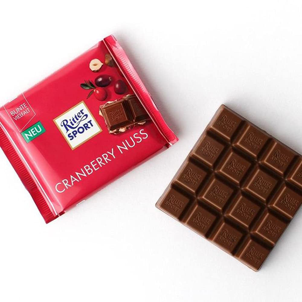 RITTER SPORT CRANBERRY NUSS MERISOARE SI ALUNE 100G