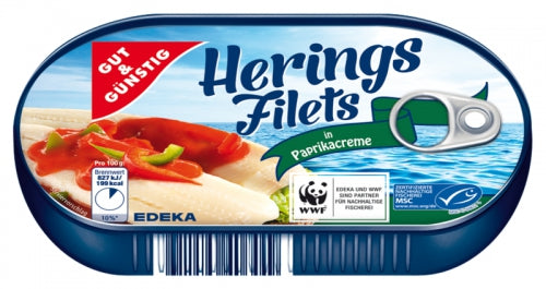 HERINGS FILETS IN CREMA DE PAPRIKA 200G GUT