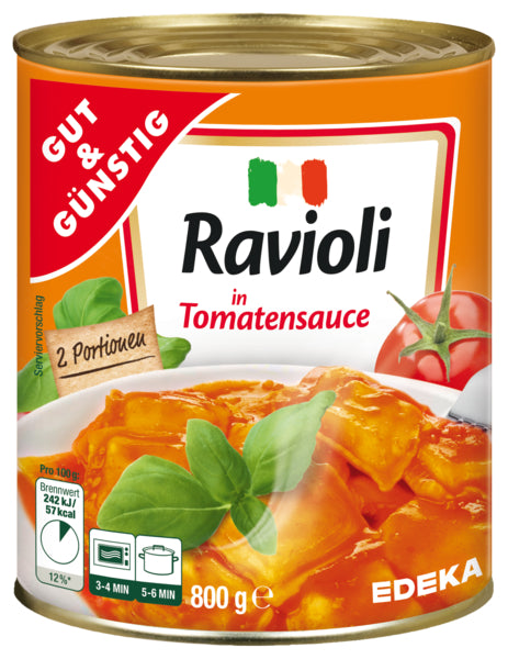 SOS BOLOGNESE RAVIOLI 800G GUT