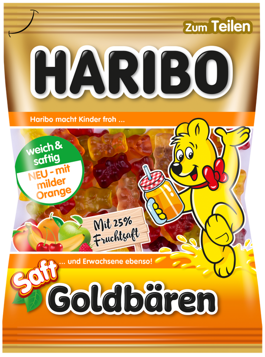 HARIBO JELEURI SAFT GOLDBAREN 175G