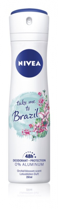 NIVEA DEO TAKE ME TO BRASIL SPRAY 150 ML