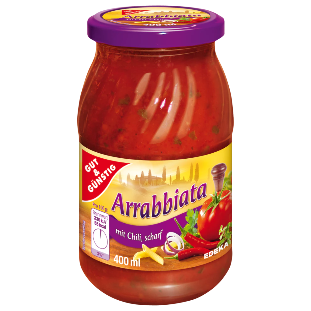 GUT & GÜNSTIG - Sos de paste Arrabbiata - 420g