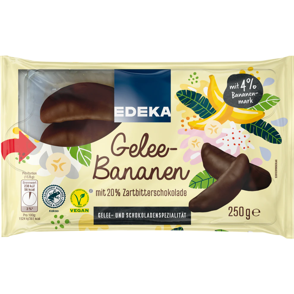 GELEE - BANANEN 250 G EDEKA