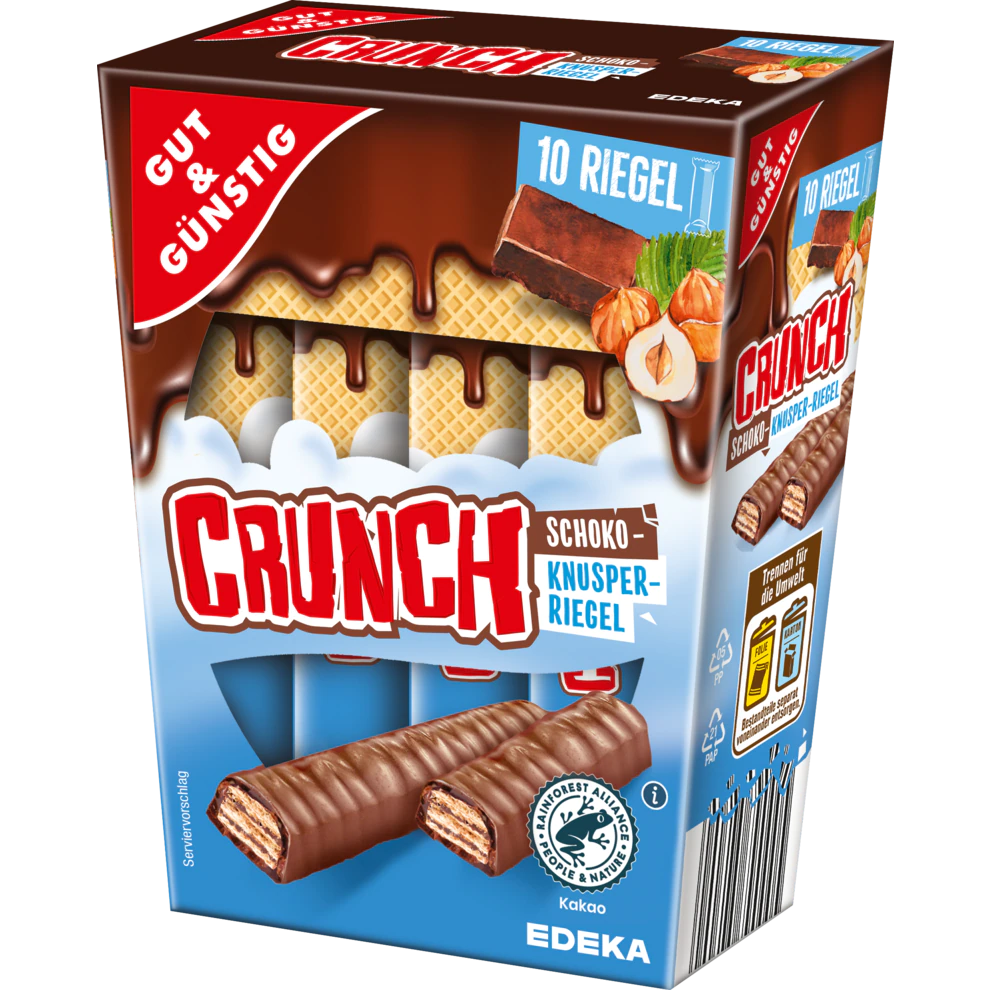 CRUNCH SCHOKO RIEGEL 180 G GUT