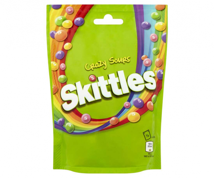 WRIGLEY SKITTLES CRAZY SOUR 160G