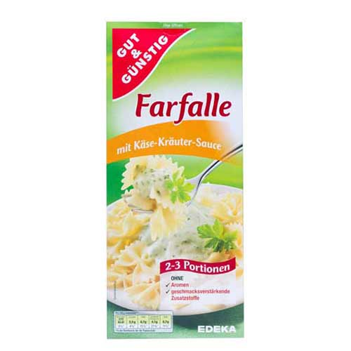 FARFALLE CU BRANZA SI SOS 265G GUT