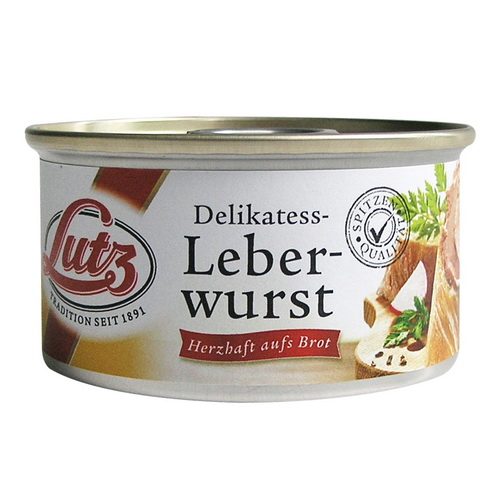 LUTZ LEBER-WURST PATEU 150G