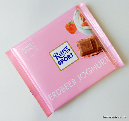 RITTER SPORT ERDBEER JOGURTH IAURT SI CAPSUNI 100G