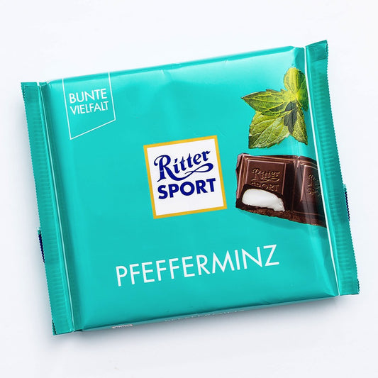 RITTER SPORT CIOCOLATA CU MENTA 100G